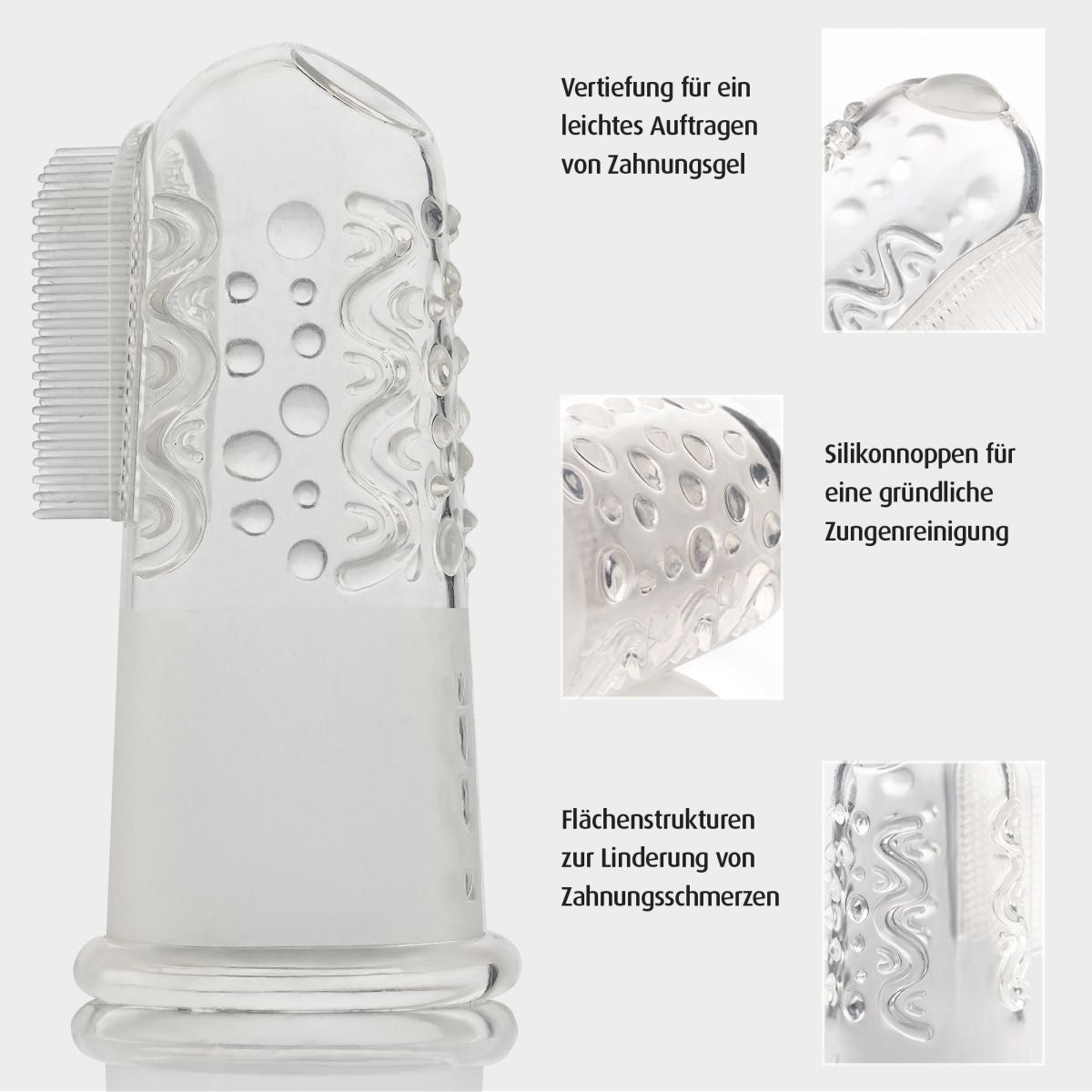 reer Silikon Fingerzahnbürste - 2 Stück
