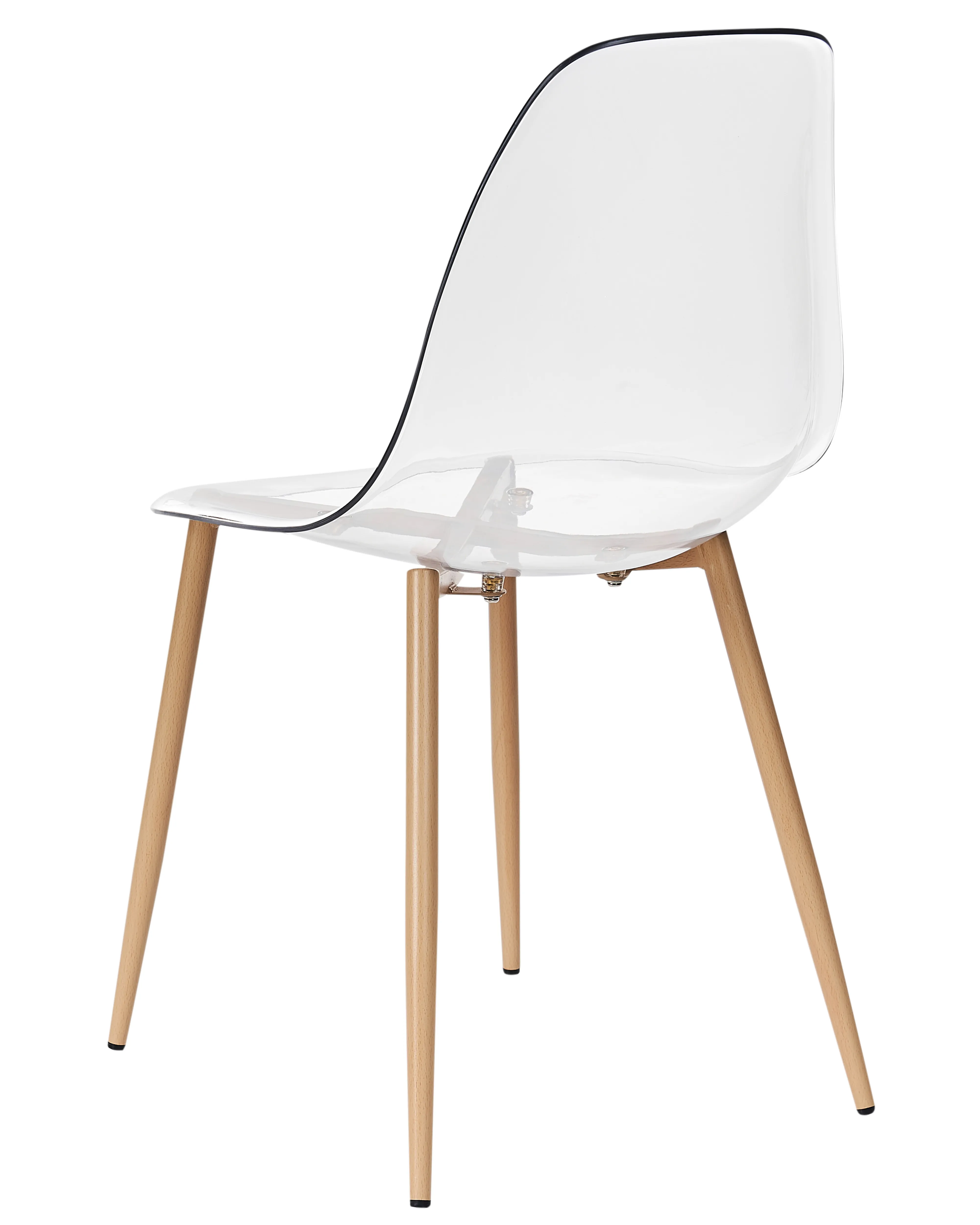 Set van 4 eetkamerstoelen TAKILMA Transparant