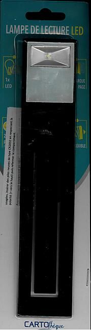 CARTOTHEQUE - LAMPE DE LECTURE LED NOIRE