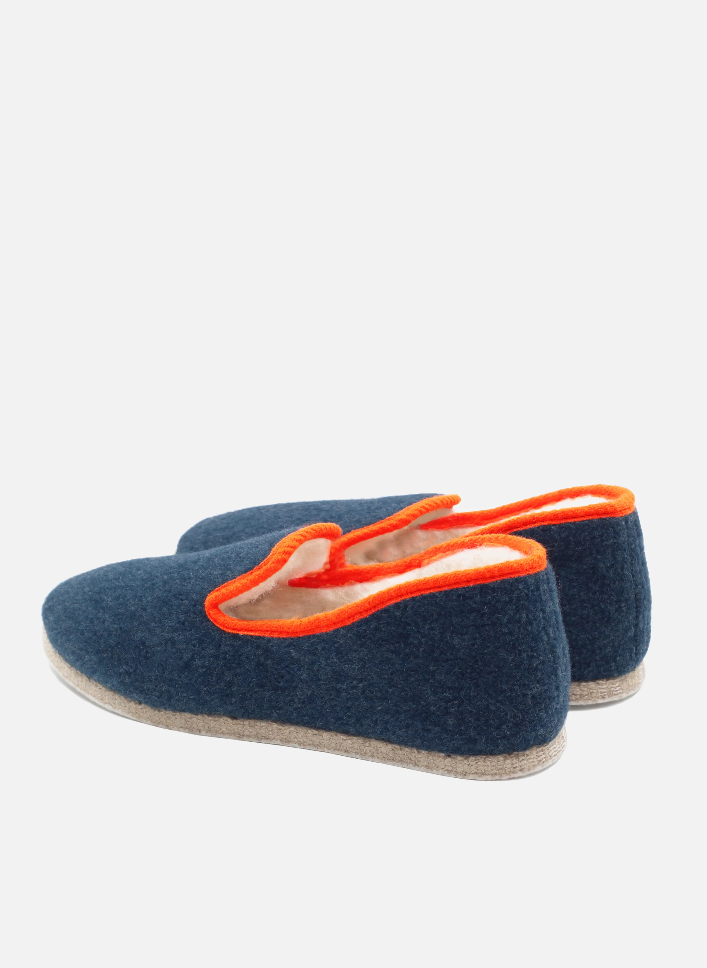 Charentaises tissu | Bleu