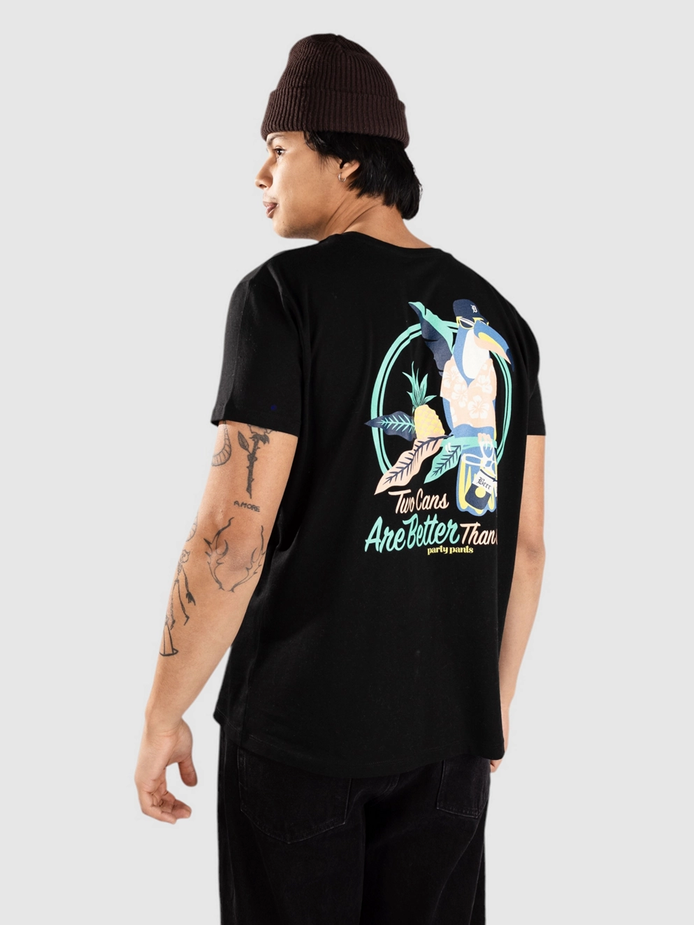 Party Pants Three Cans T-Shirt black