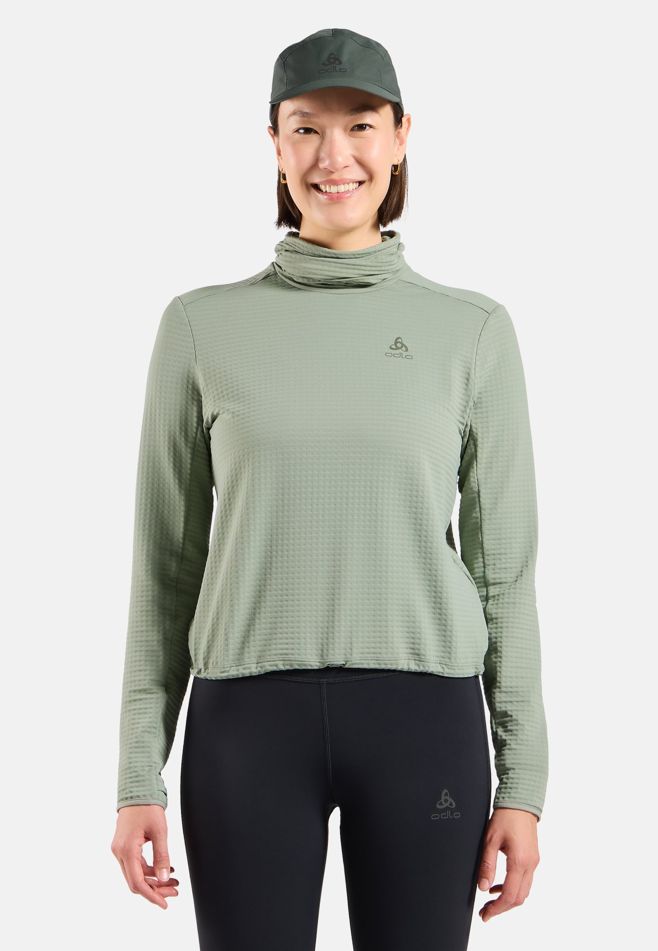 Essentials Thermal Laufshirt mit Rollkragen in shadow