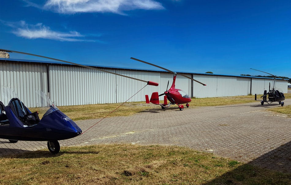Tragschrauber fliegen