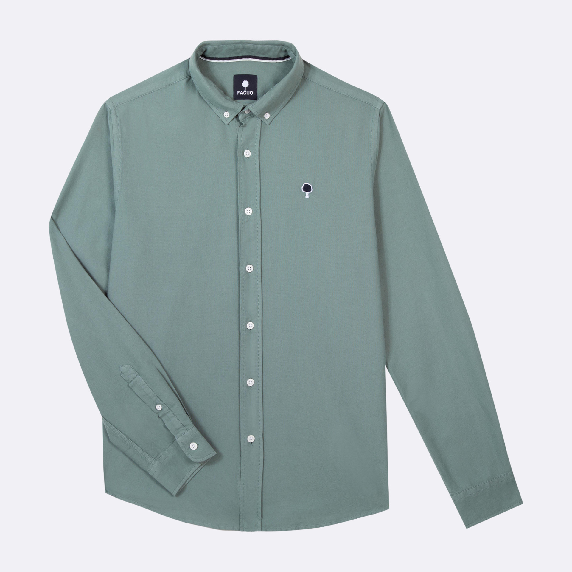 Chemise turquoise Coton - modèle Ivoy
