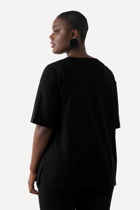 T-Shirt, A-Linie, V-Ausschnitt, Halbarm, Pima Cotton