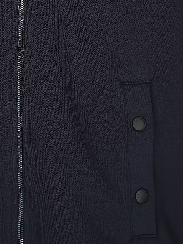ALPHATAURI Kapuzensweatjacke dunkelblau
