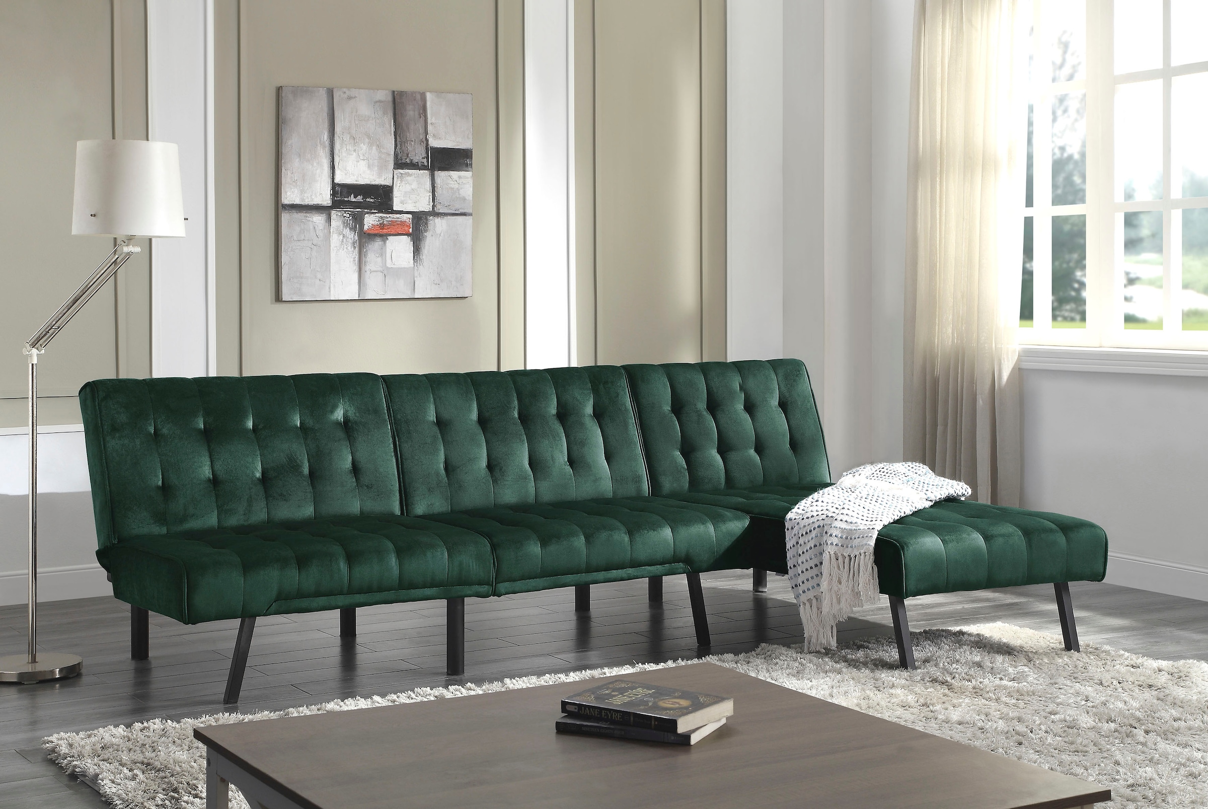 ATLANTIC home collection Relaxliege »Pierre« mit 3-stufiger Rasterfunktion im Rücken, mit Wellenunterfederung