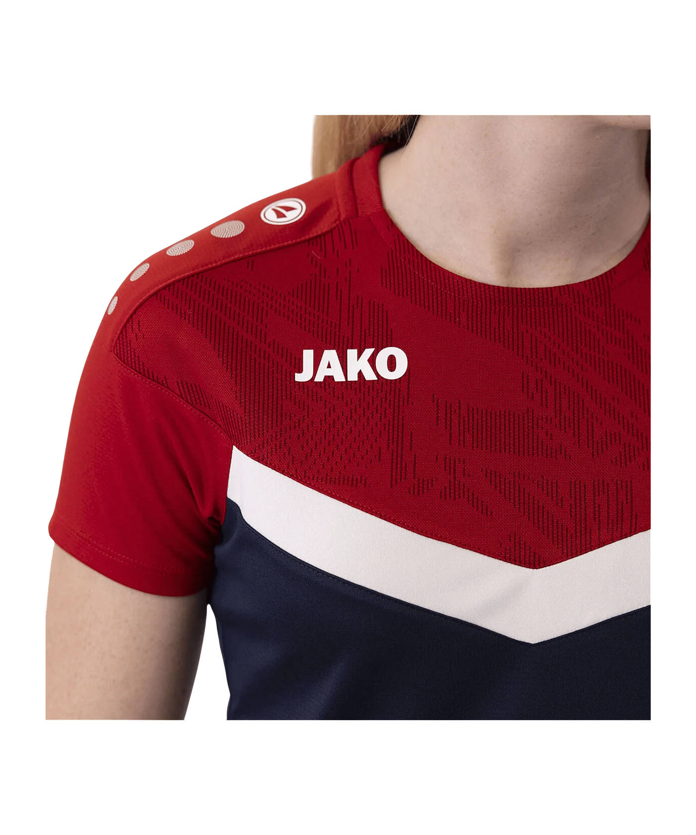 JAKO Iconic T-Shirt Damen Blau Rot F901