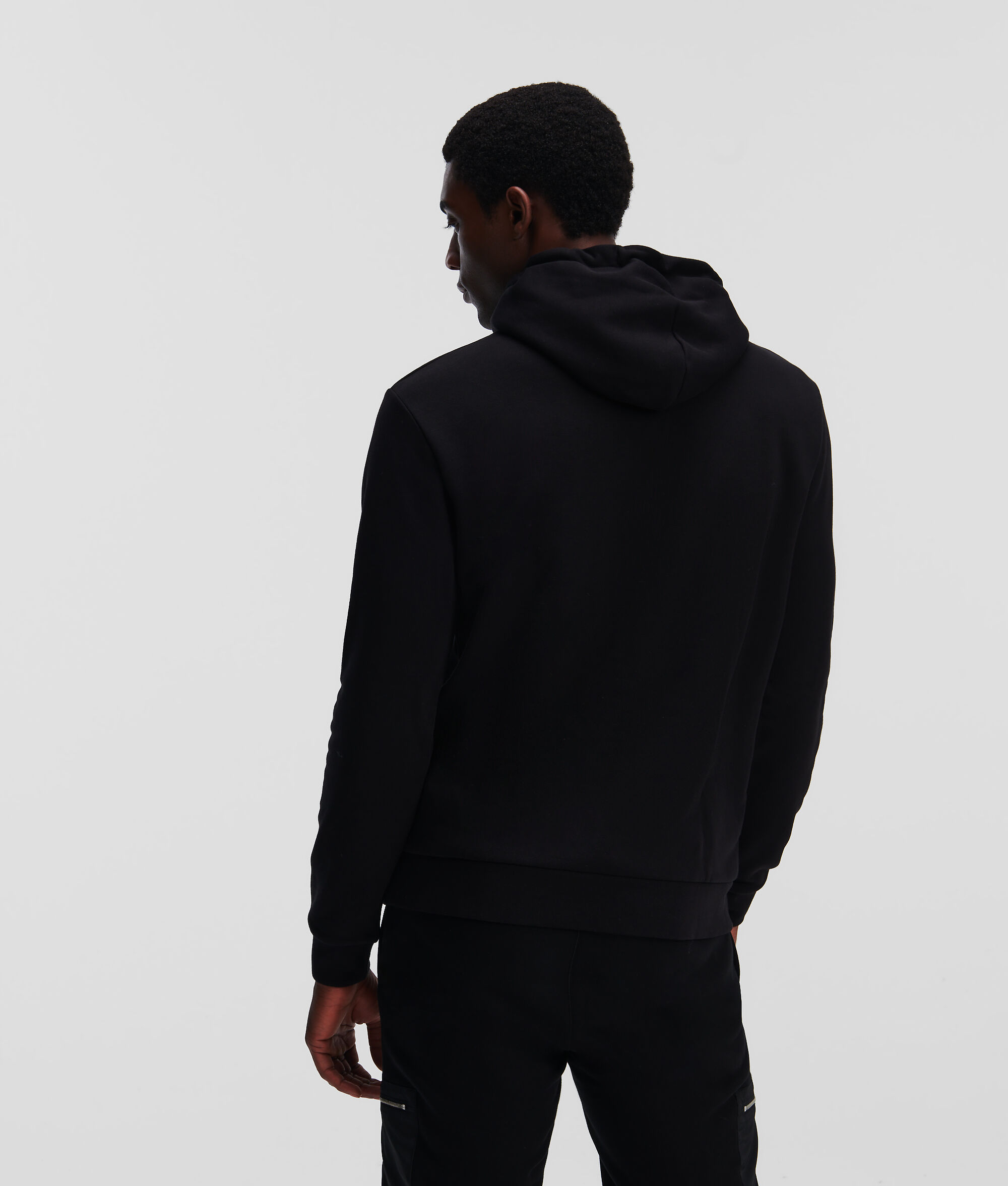 SWEAT À CAPUCHE À LOGO BRILLANT