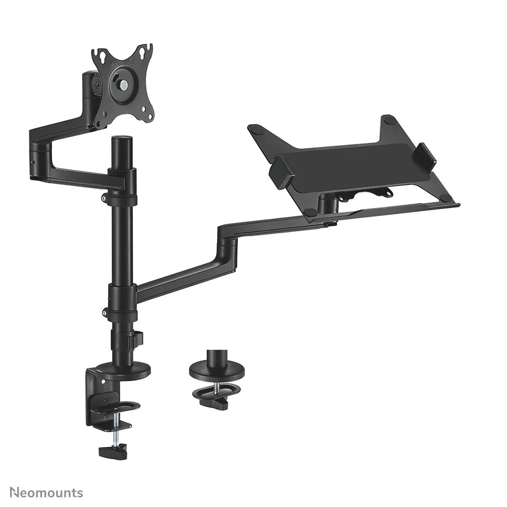 Neomounts DS20-425BL2 bureausteun voor flatscreen en laptop