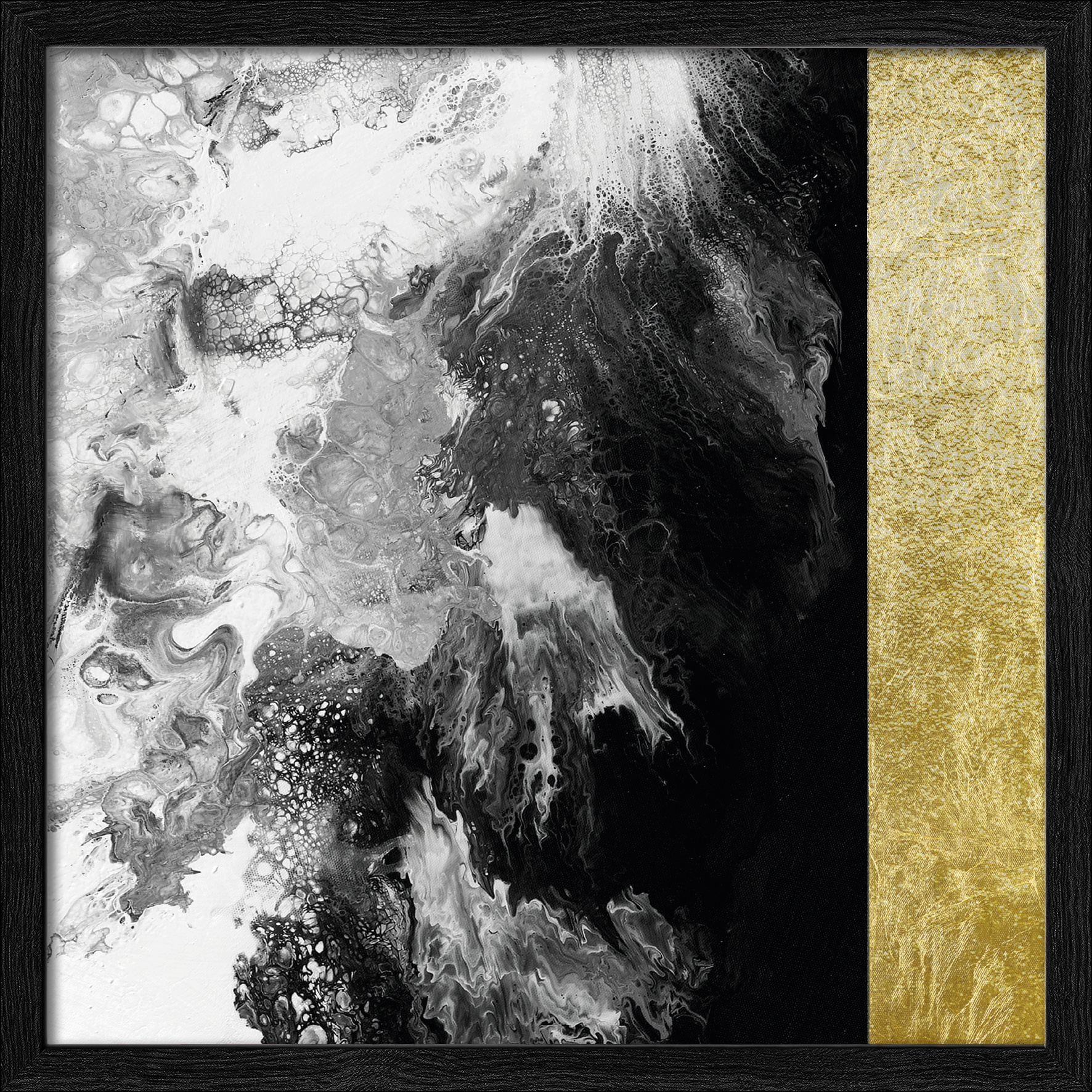 Gerahmtes Bild GOLDEN STRIPE