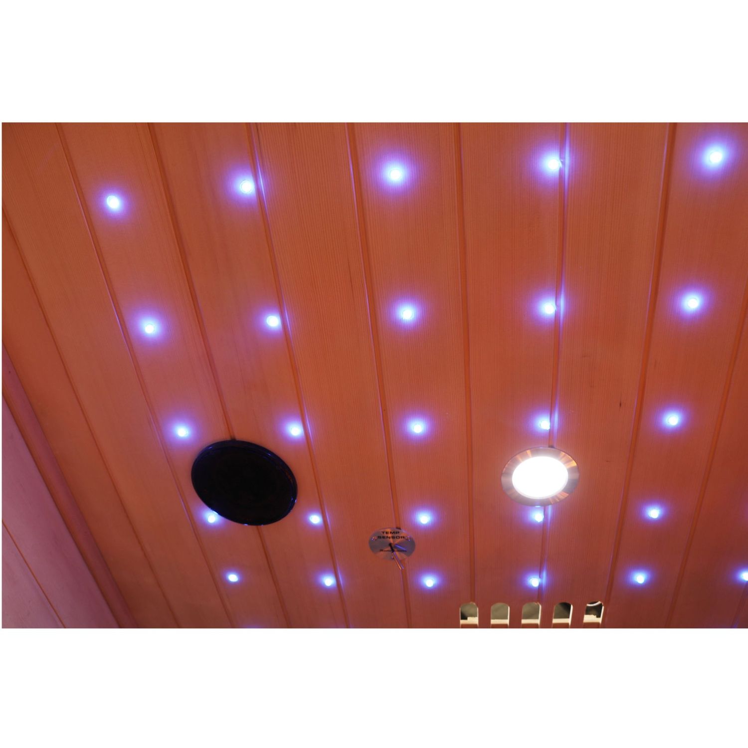 Dewello® Infrarotkabine Infrarotsauna MILTON 135cm x 105cm inkl. 6 Vollspektrumstrahler, Bodenstrahler, 2 Personen, LED