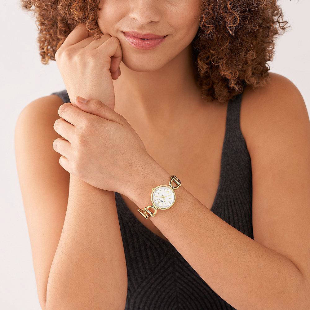 Fossil horloge ES5272 Carlie goudkleurig