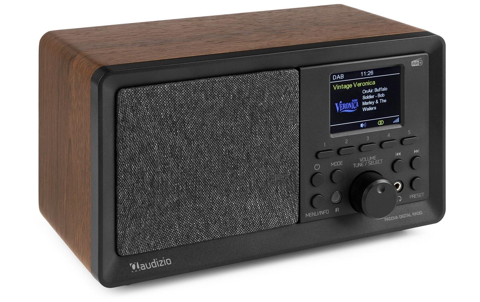 DAB+ Radio Padova Braun/SchwarzDigitalradio mit Farb-LCD-Display