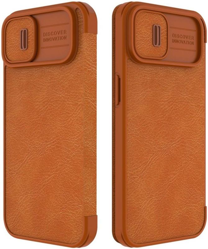 Nillkin - Qin Pro - Hoesje - Bruin - Book Case met Camera Slider