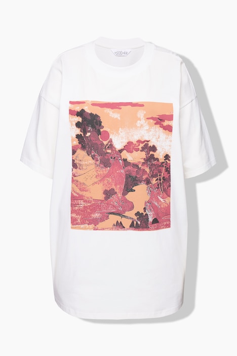 T-Shirt, oversized, Asia-Motiv