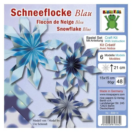 efco Bastel-Set Schneeflocke blau