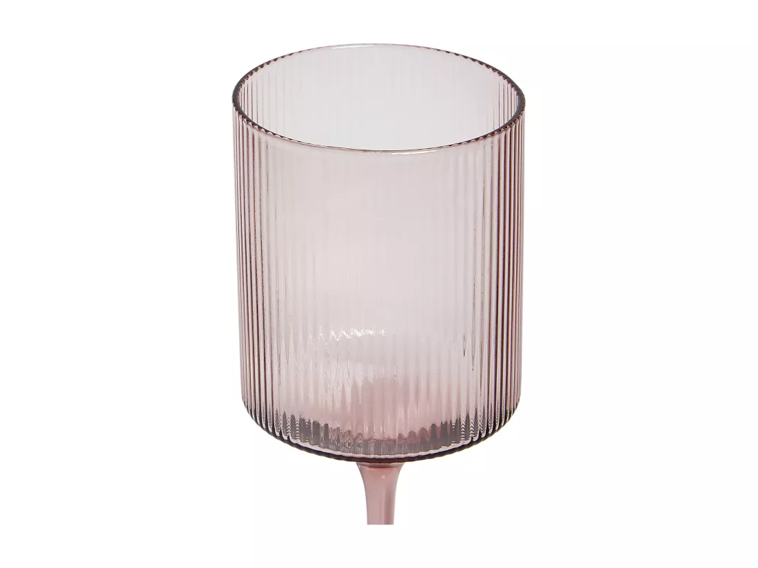 Lot de 4 verres à vin AMETHYST 380 ml Rose