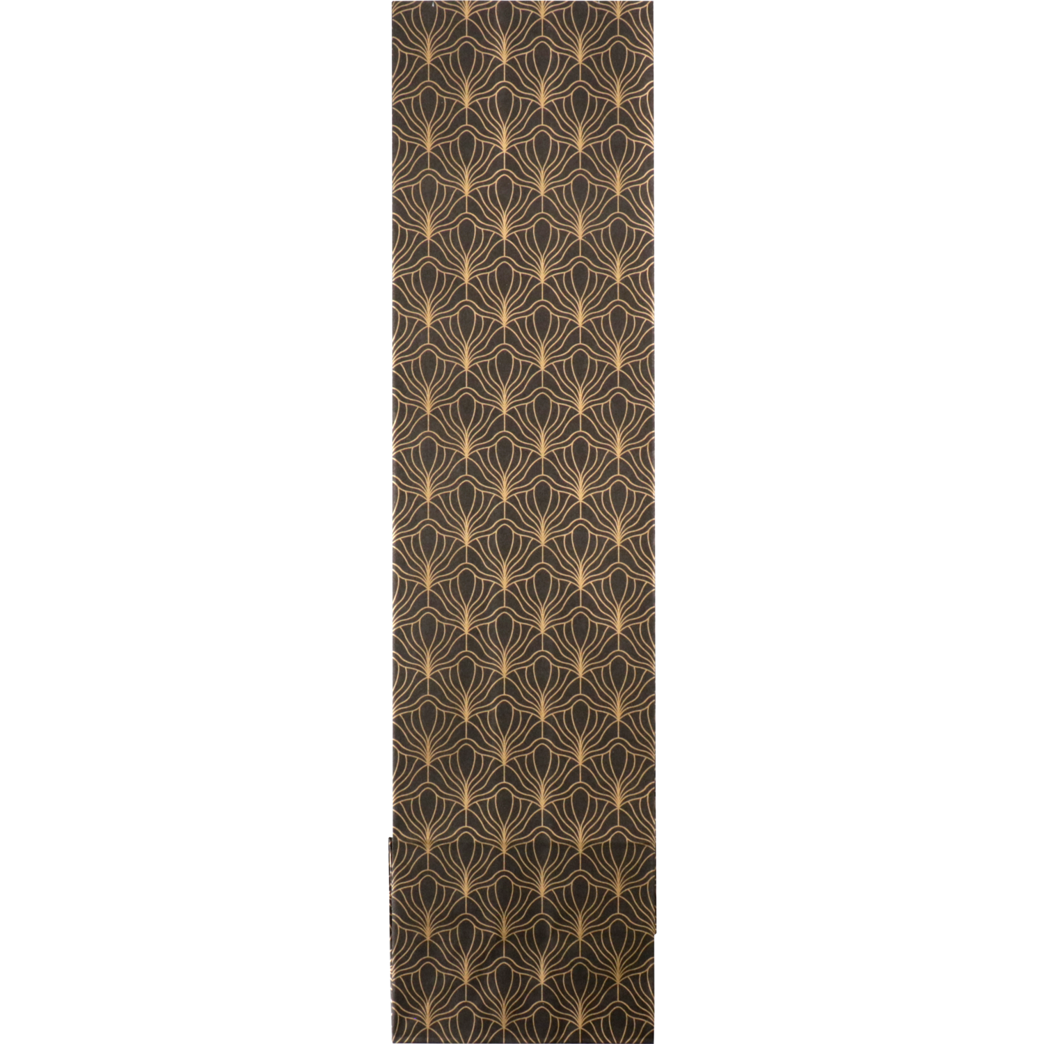 Fleszak, 10x40x8cm, papier, zwart/goud