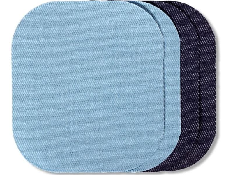 Prym Applikation Patches Jeans, 9 x 8 cm, aufbügelbar Vollflächige Ovale Patches für Jeans und Kord zum Aufbügeln