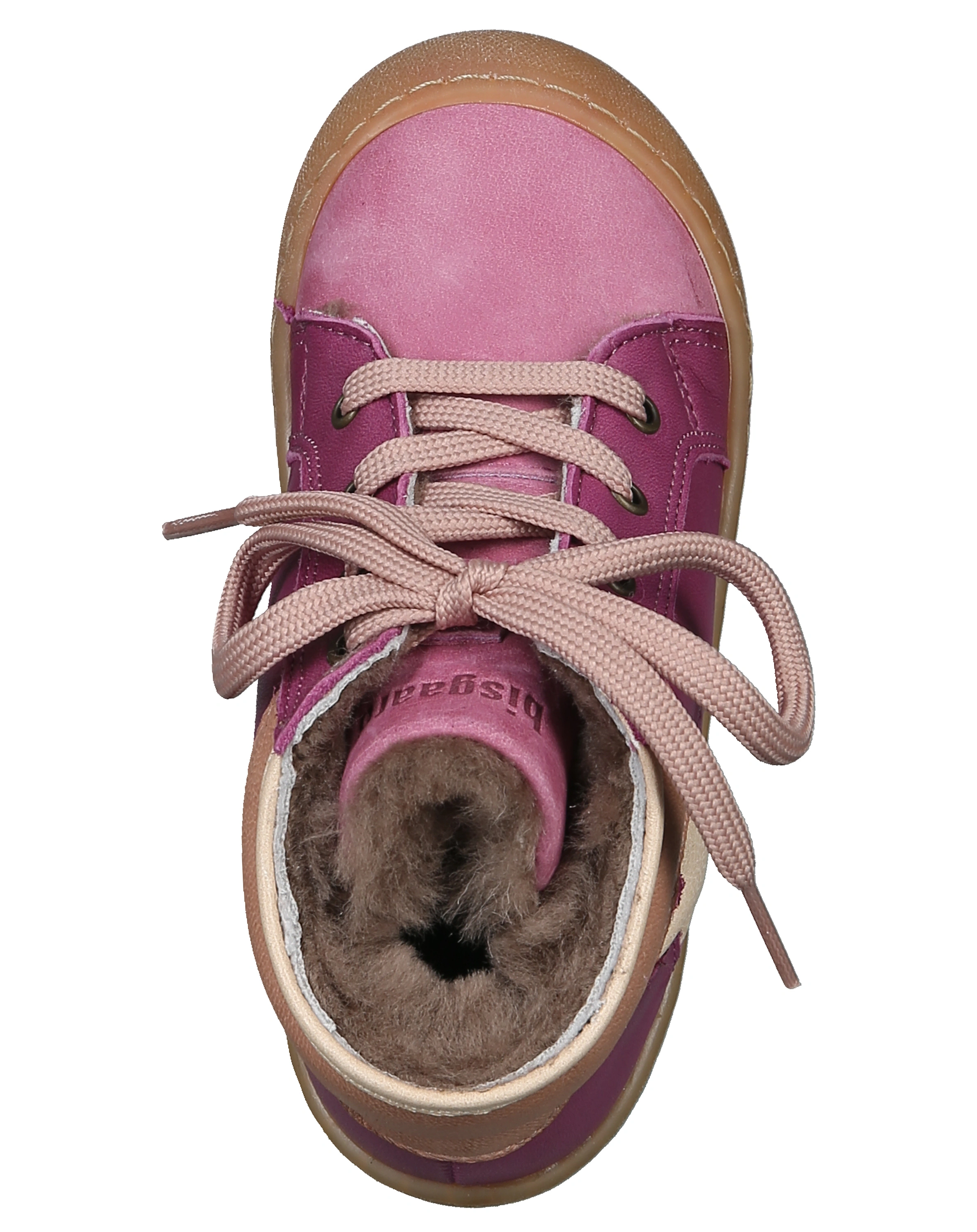 Schnür-Lauflernschuhe SAMUEL gefüttert in fuchsia