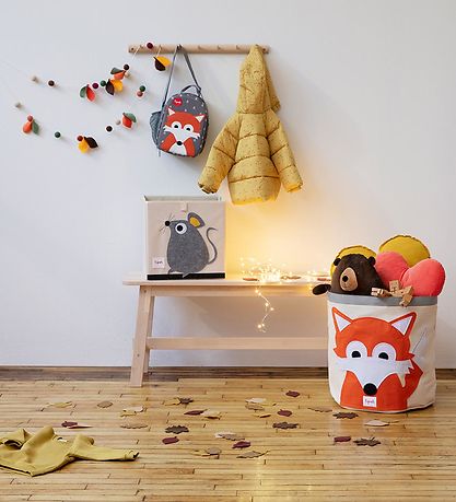 3 Sprouts Aufbewahrungsbox - 33x33x33 - Maus