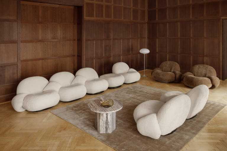 Gubi Pacha 2-zits sofa, dedar belsuede 007