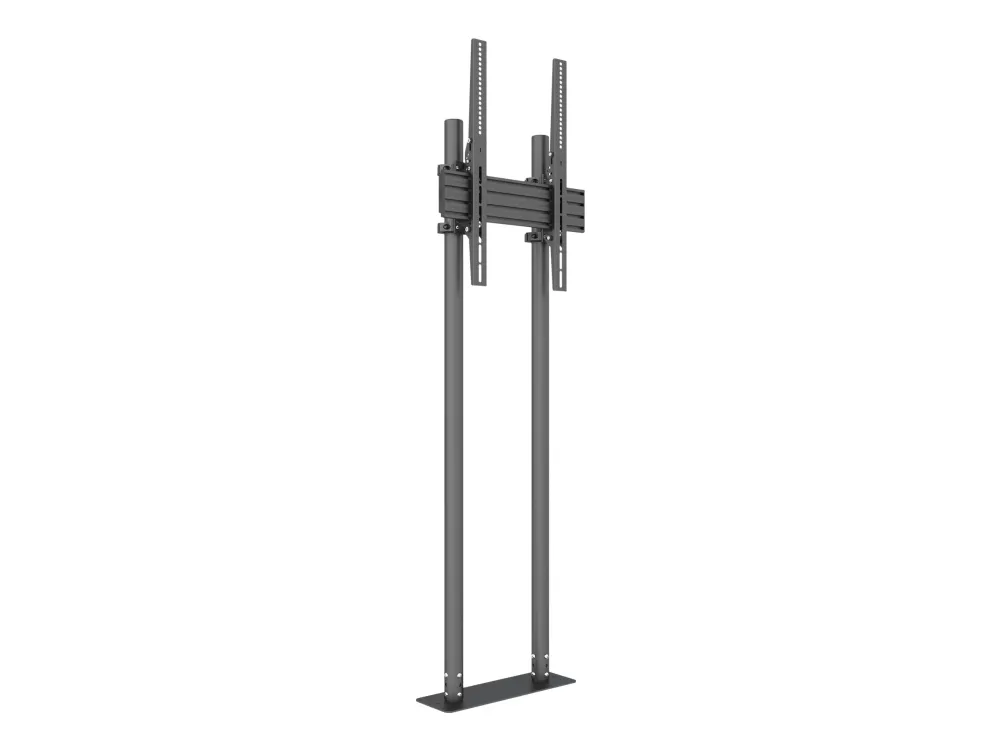 Multibrackets M Pro Dual Pole Floormount - Stativ - for LCD display - plastik, aluminium, stål - sort - skærmstørrelse: 65