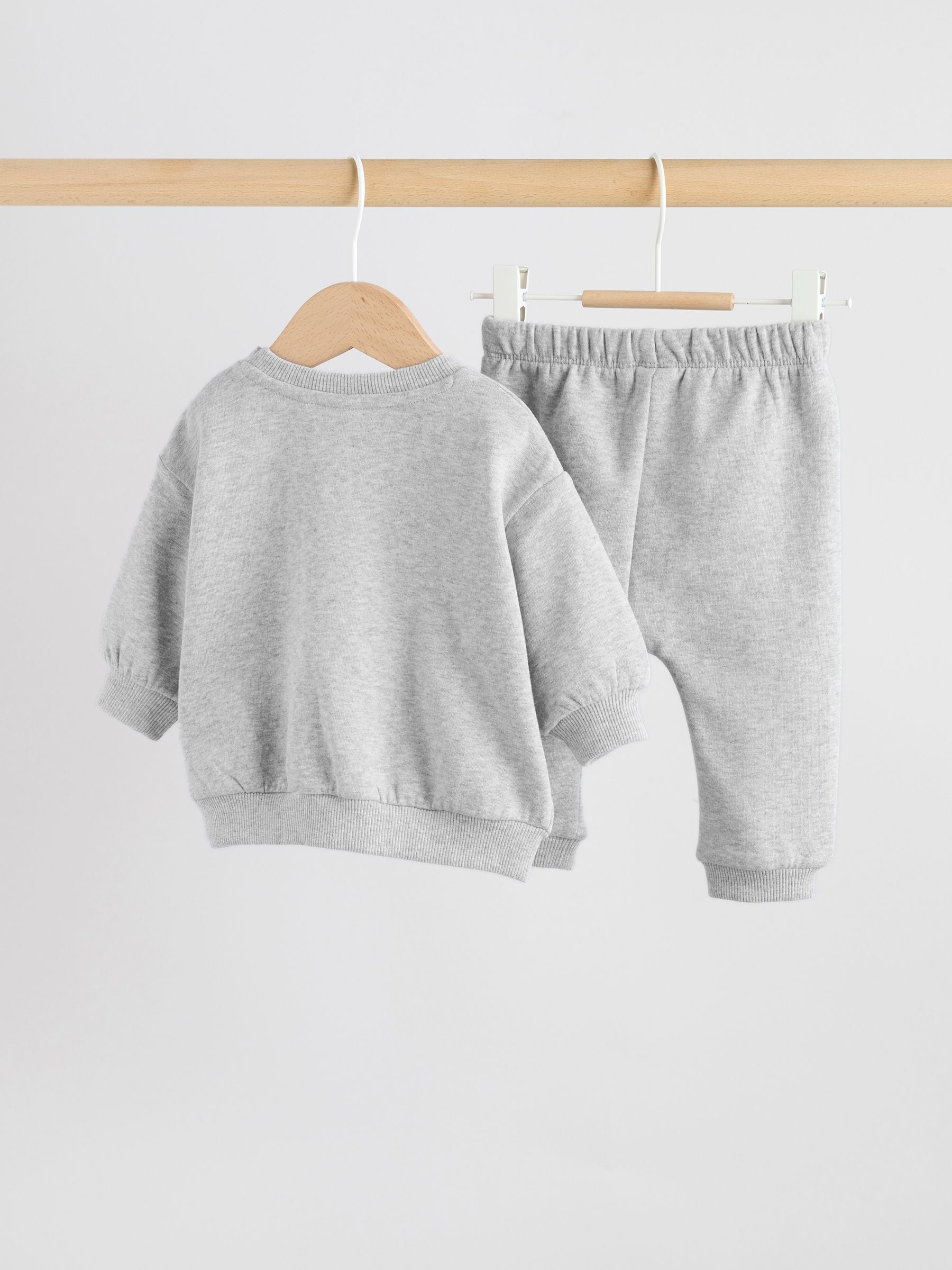 Grijze beer - Baby sweatshirt en joggingbroek set (0mnd-2jr)