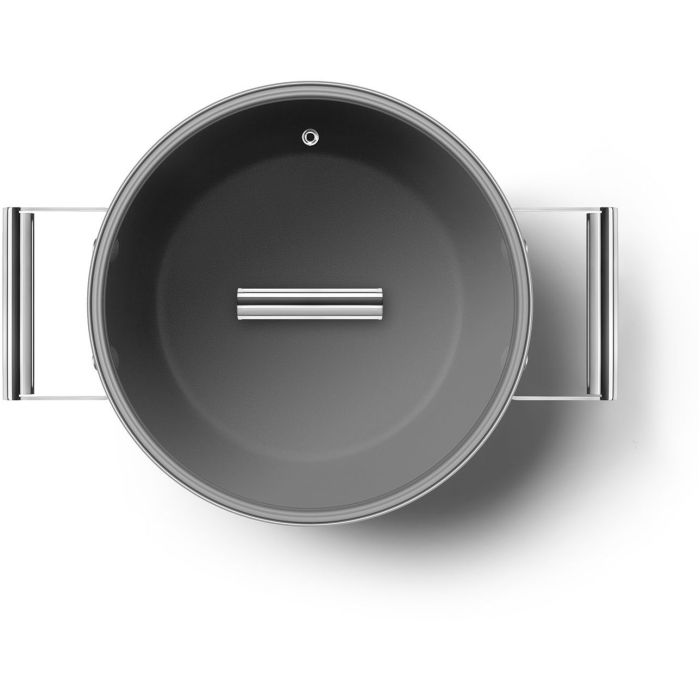 SMEG Kochtopf mit Deckel 24 cm CKFC2411RDM Rot