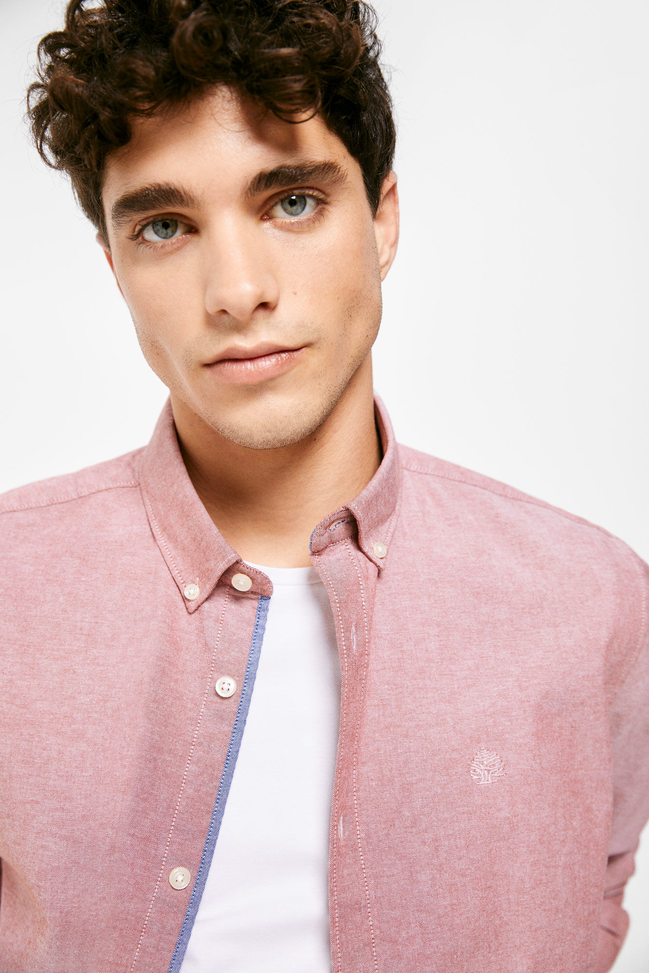 Camisa pintpoint color - rojo