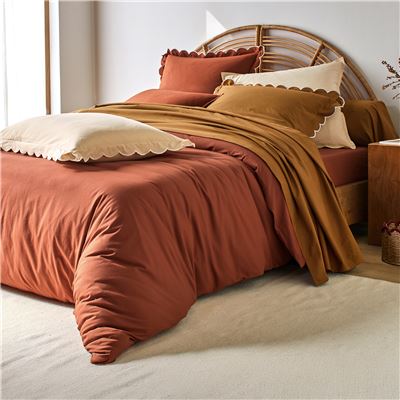 Linge de lit percale lavée