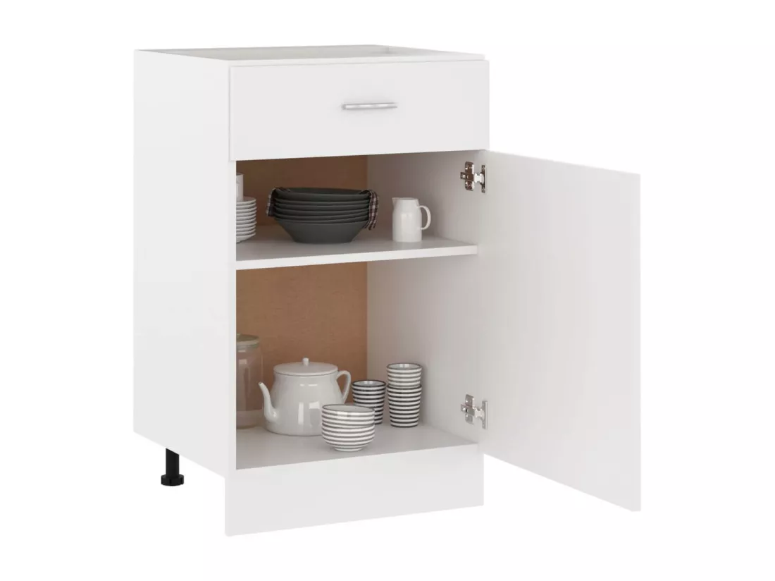 Armoire de cuisine Blanc 50x46x81,5
