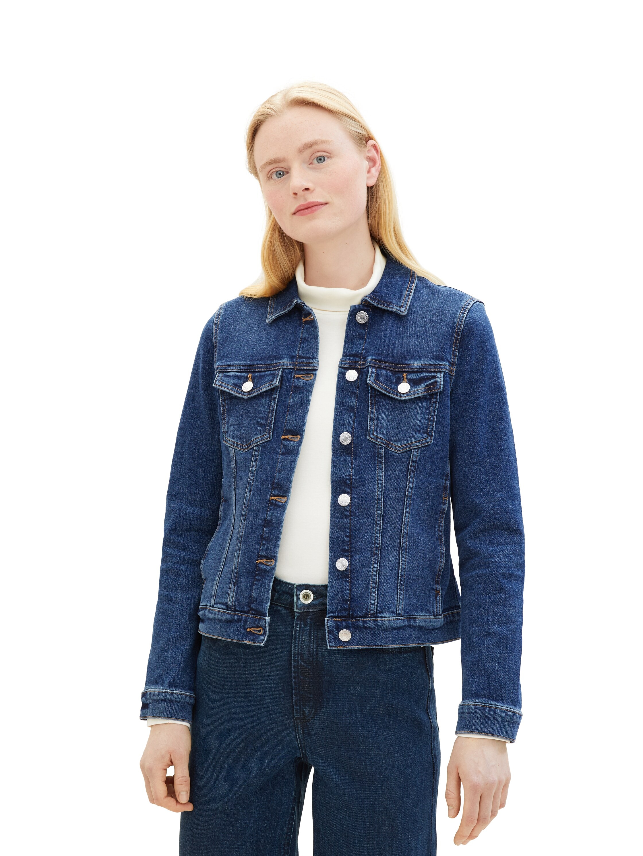 TOM TAILOR Denim Jeansjacke im klassischen Look und mit Stretch