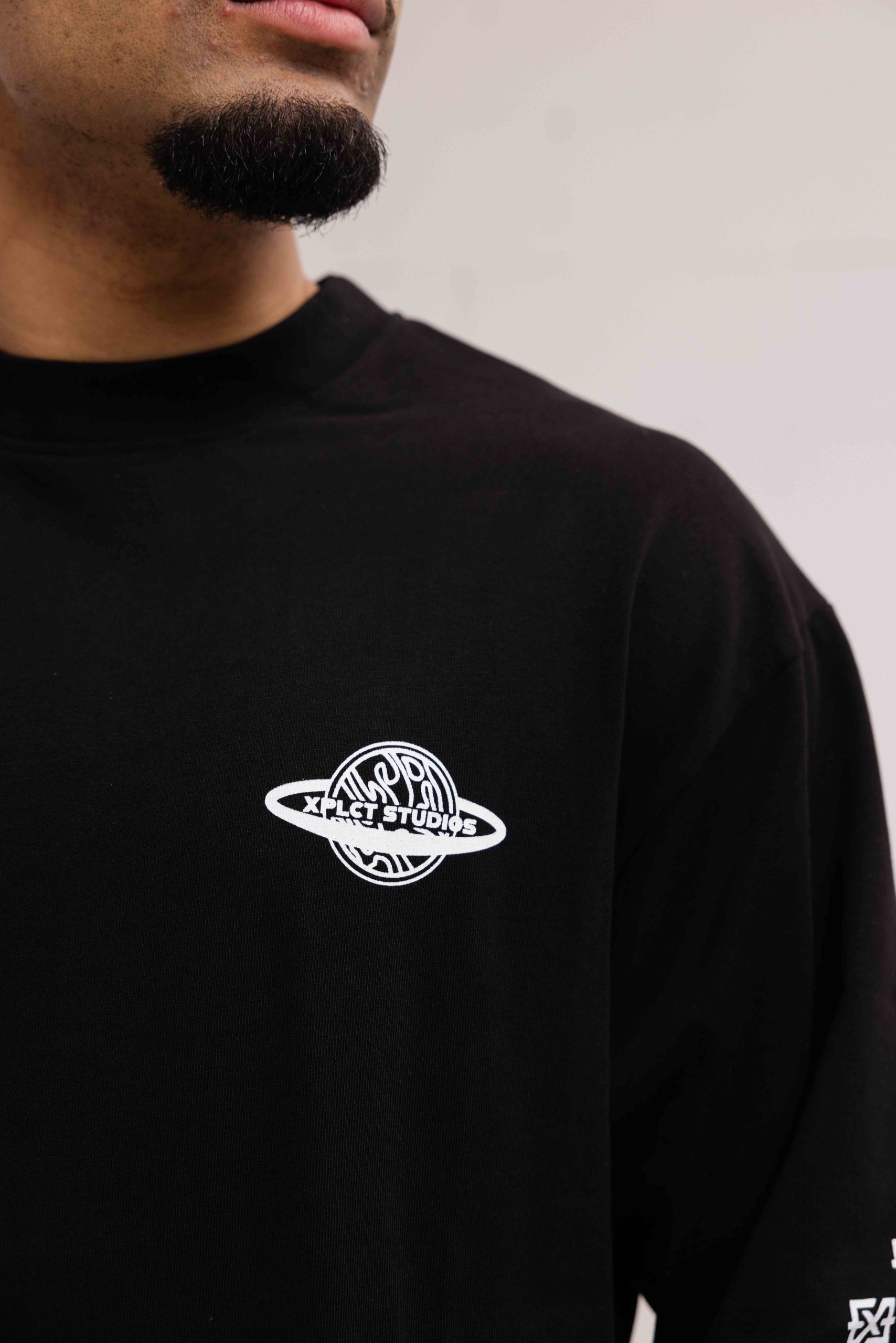 XPLCT Galaxy Longsleeve Heren Zwart