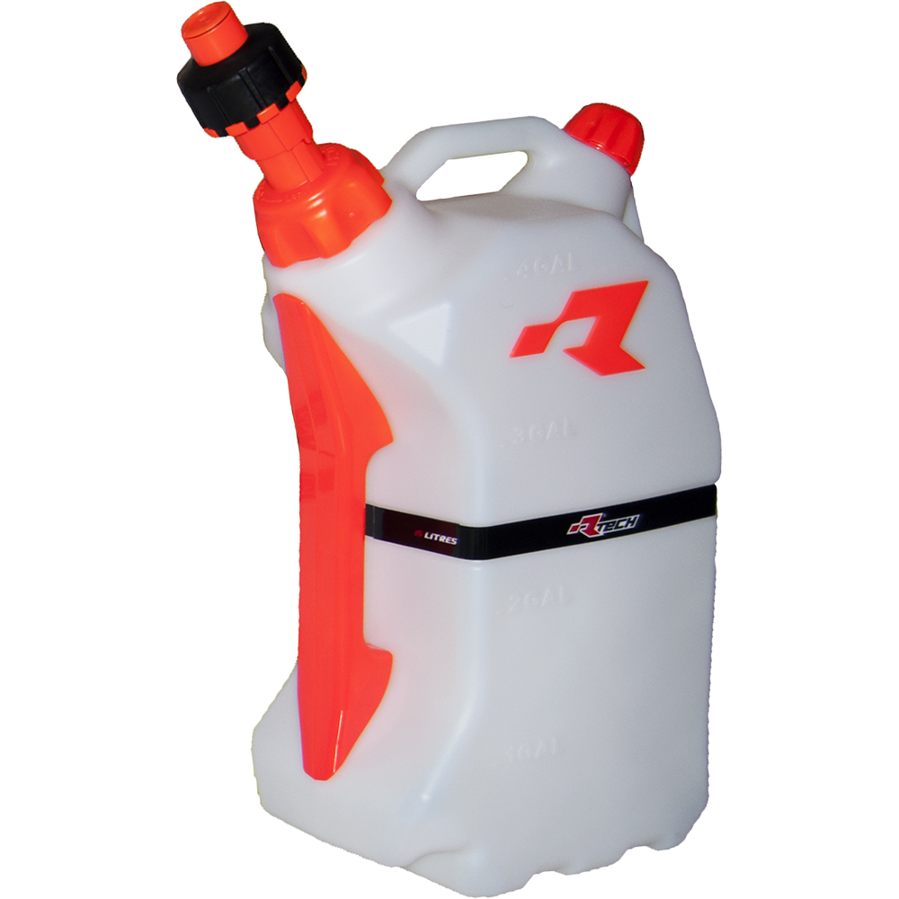 RTECHMX - Bidon d'essence 15L avec système de remplissage rapide Orange