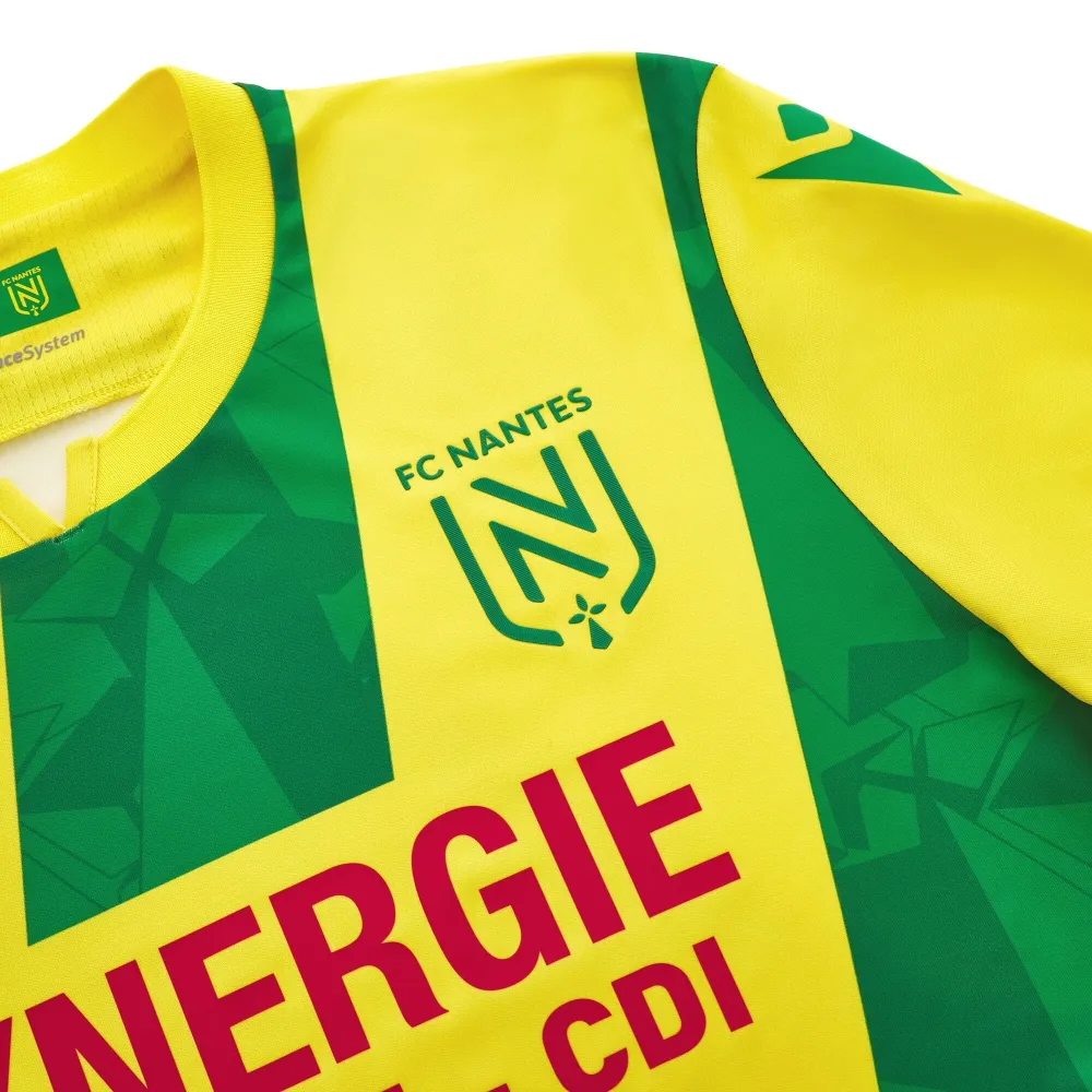 Macron FC Nantes 24/25 Heim kurzarm-T-shirt