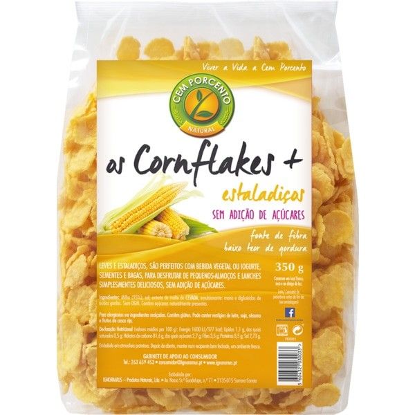 Cem Porcento Cornflakes  Estaladiços 350g