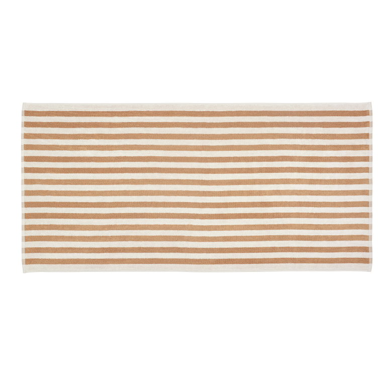 Blomus Arto badlaken met dikke strepen 70x140 Moonbeam/Magnet