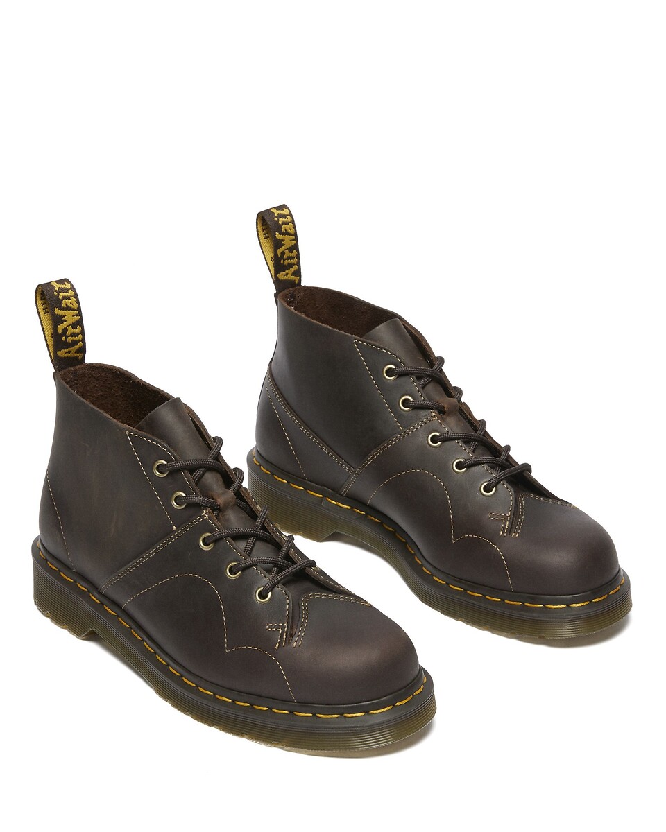 DR. MARTENS<br>Botas Church Monkey em couro oleoso
