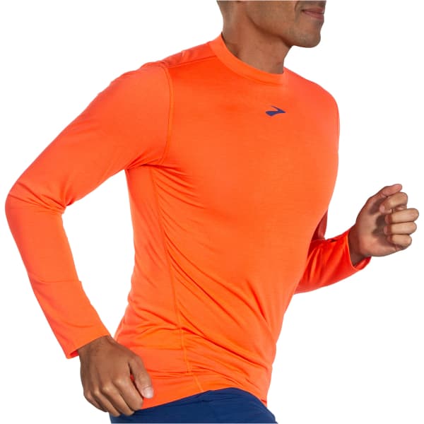 T-shirt running BROOKS BROOKS HIGH POINT LONG SLEEVE BRIGHT ORANGE