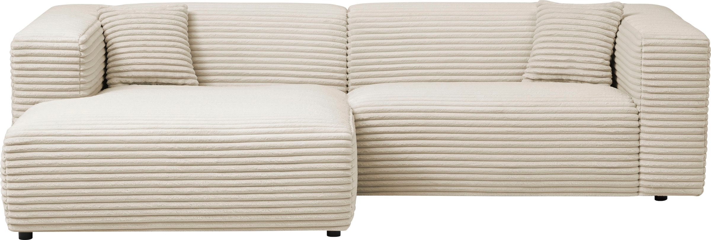 Home affaire Ecksofa »BAKELS, L-Form in Cord oder Boucle-Stoff, moderne Couch« wahlweise Recamiere rechts/links, bequemer Sitzkomfort