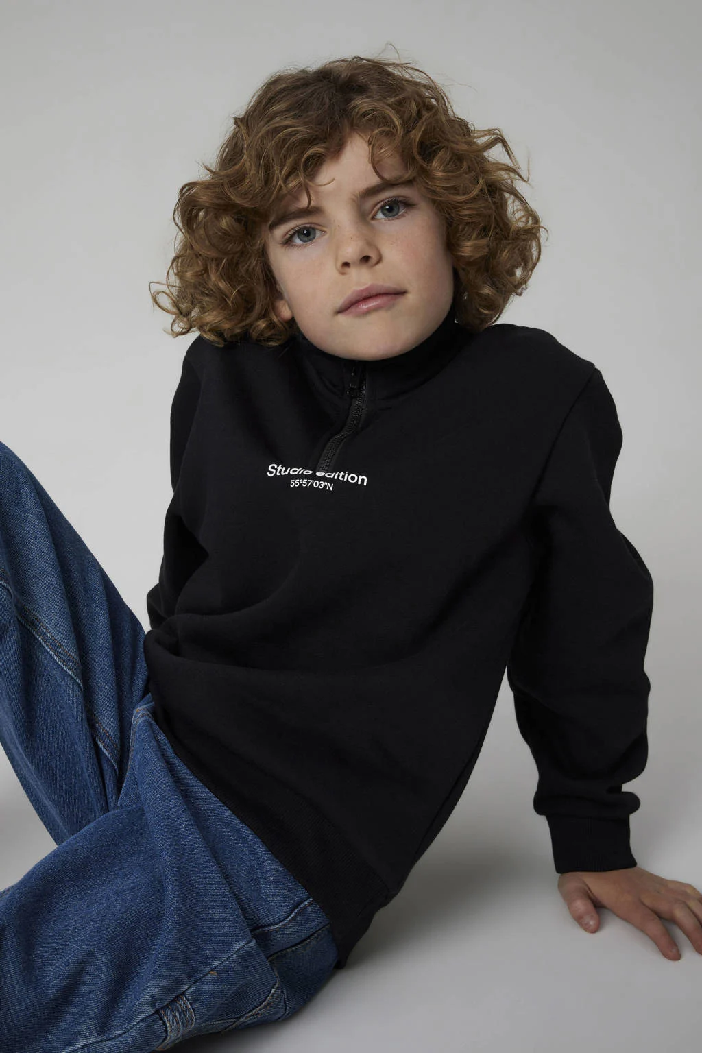 NAME IT KIDS sweater zwart