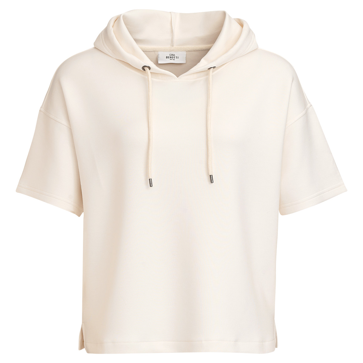 Gina Benotti Damen Kapuzenshirt in Modal-Qualität cremeweiss