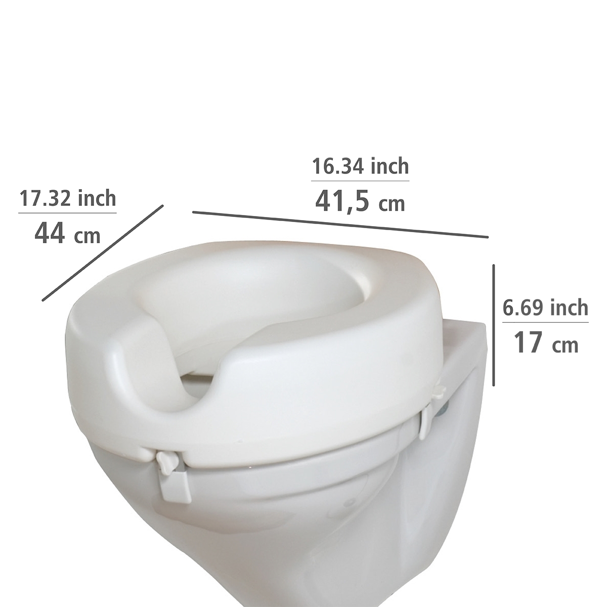 Wenko Secura toiletzitting verhoging wit