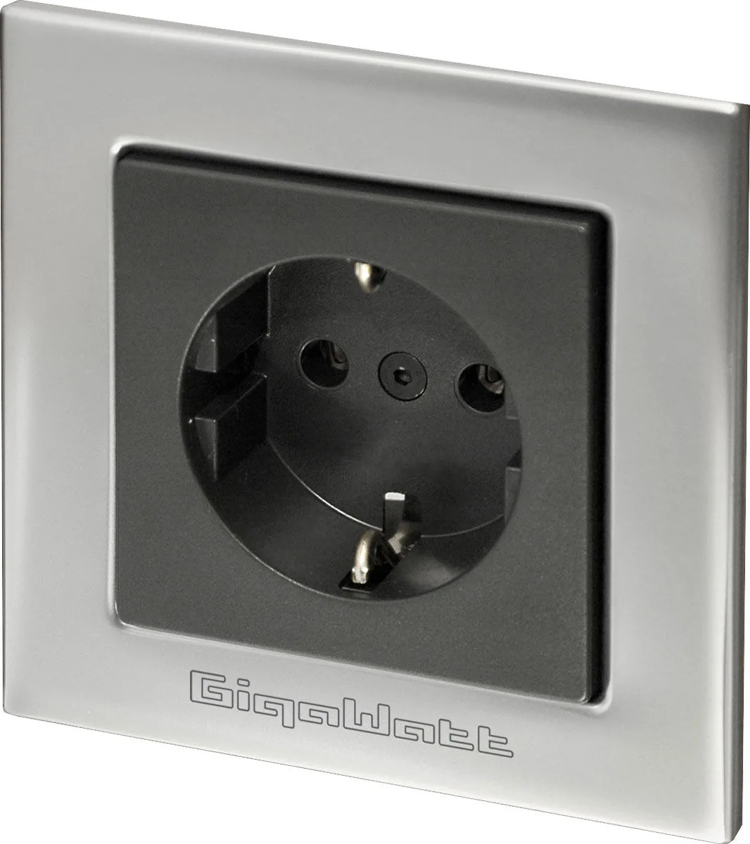 GigaWatt G-044 Schuko silver Prises murales