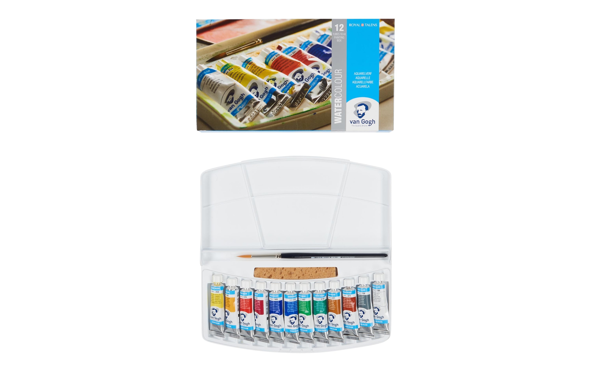 Aquarellfarbe »Van Gogh Malkasten 12er-Set, Mehrfarbig« 15 Stk. tlg.