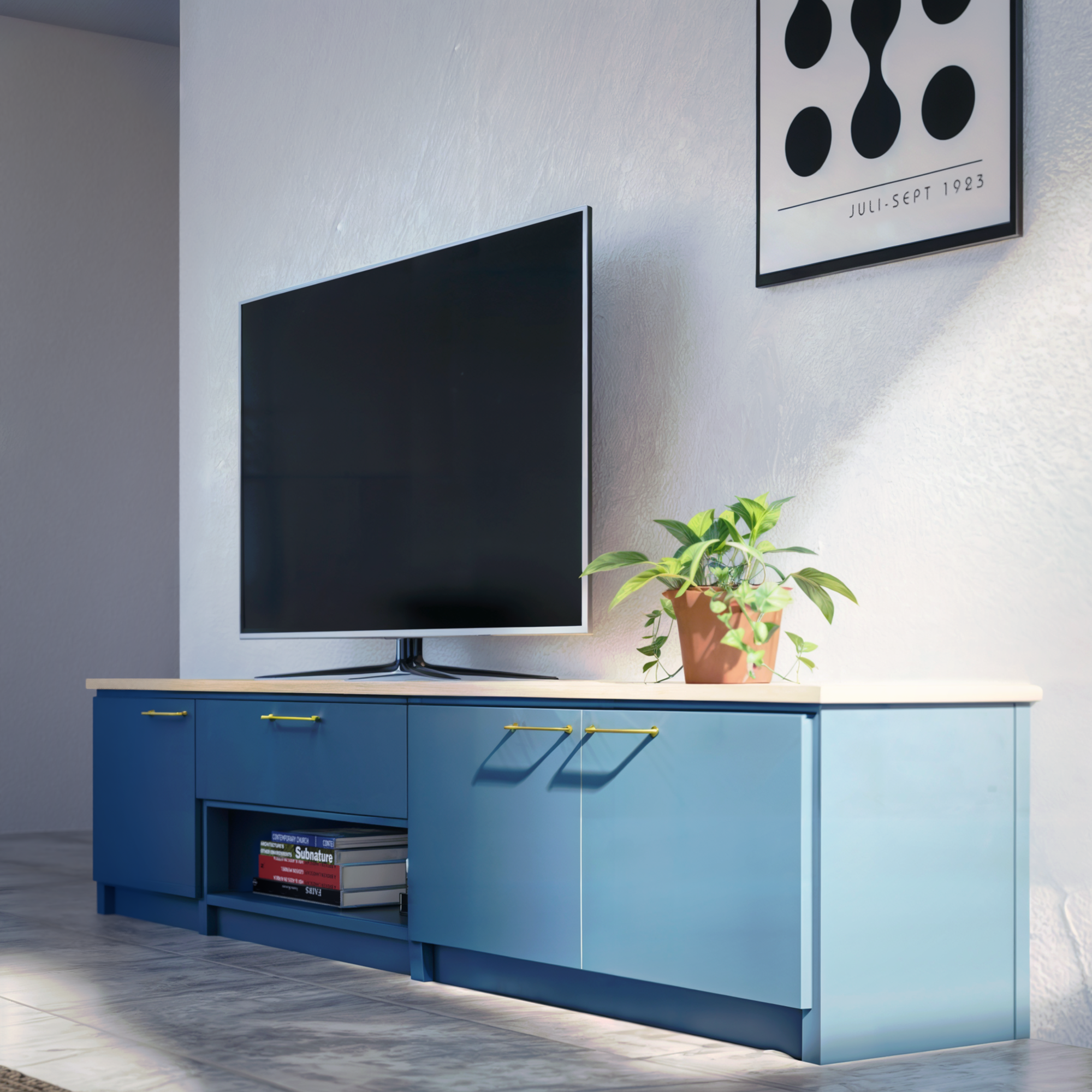 Tv kast met deuren en lade