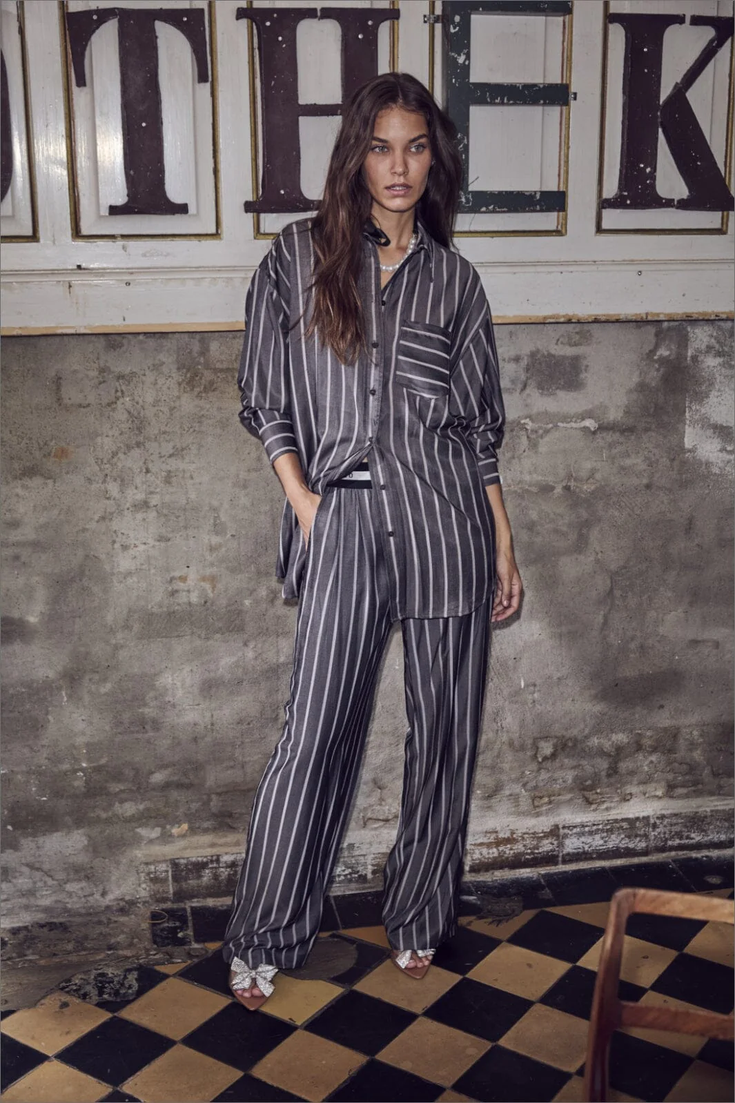 Co´Couture Suecc Stripe Logo Pant 31401