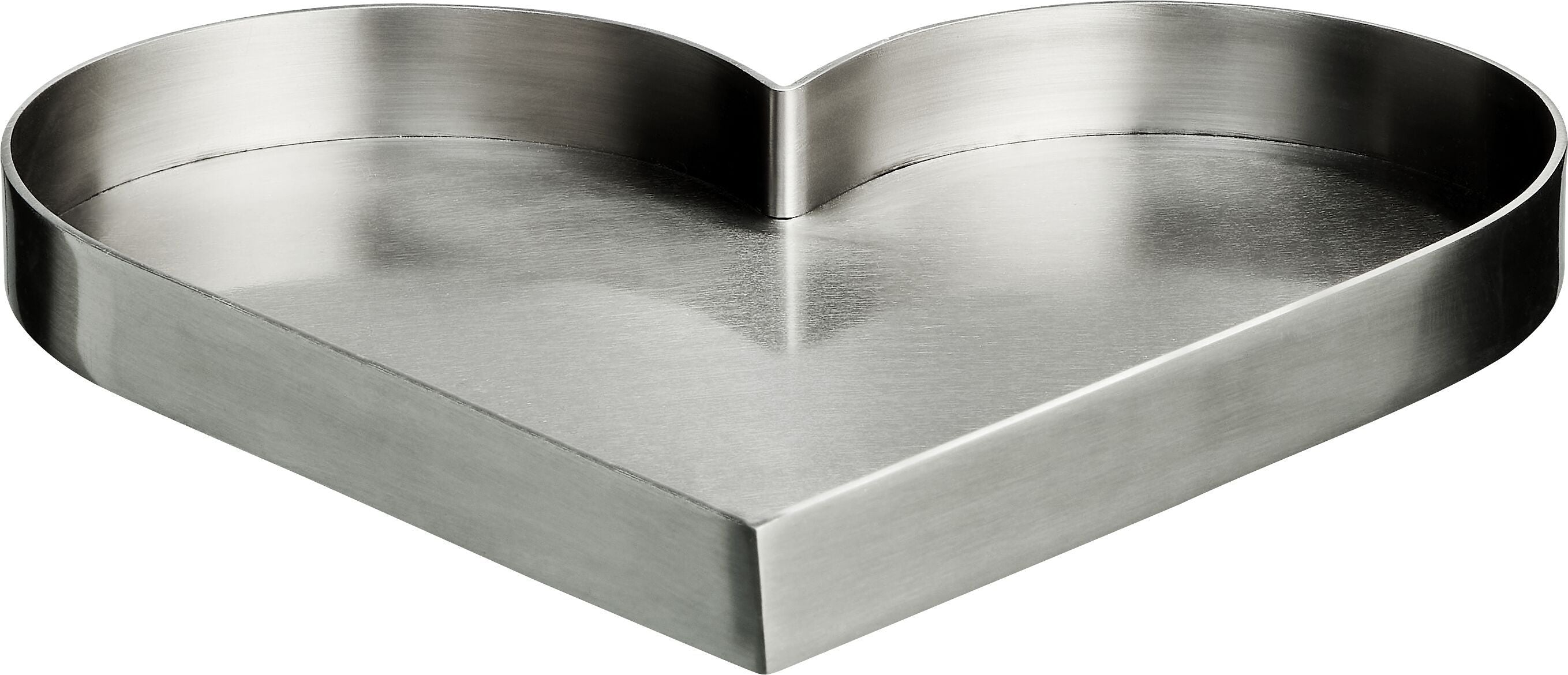 SE-ZIGERLI Platte Herz silber - Silber / B: 22.0 cm x T: 21.5 cm x H: 2.0 cm